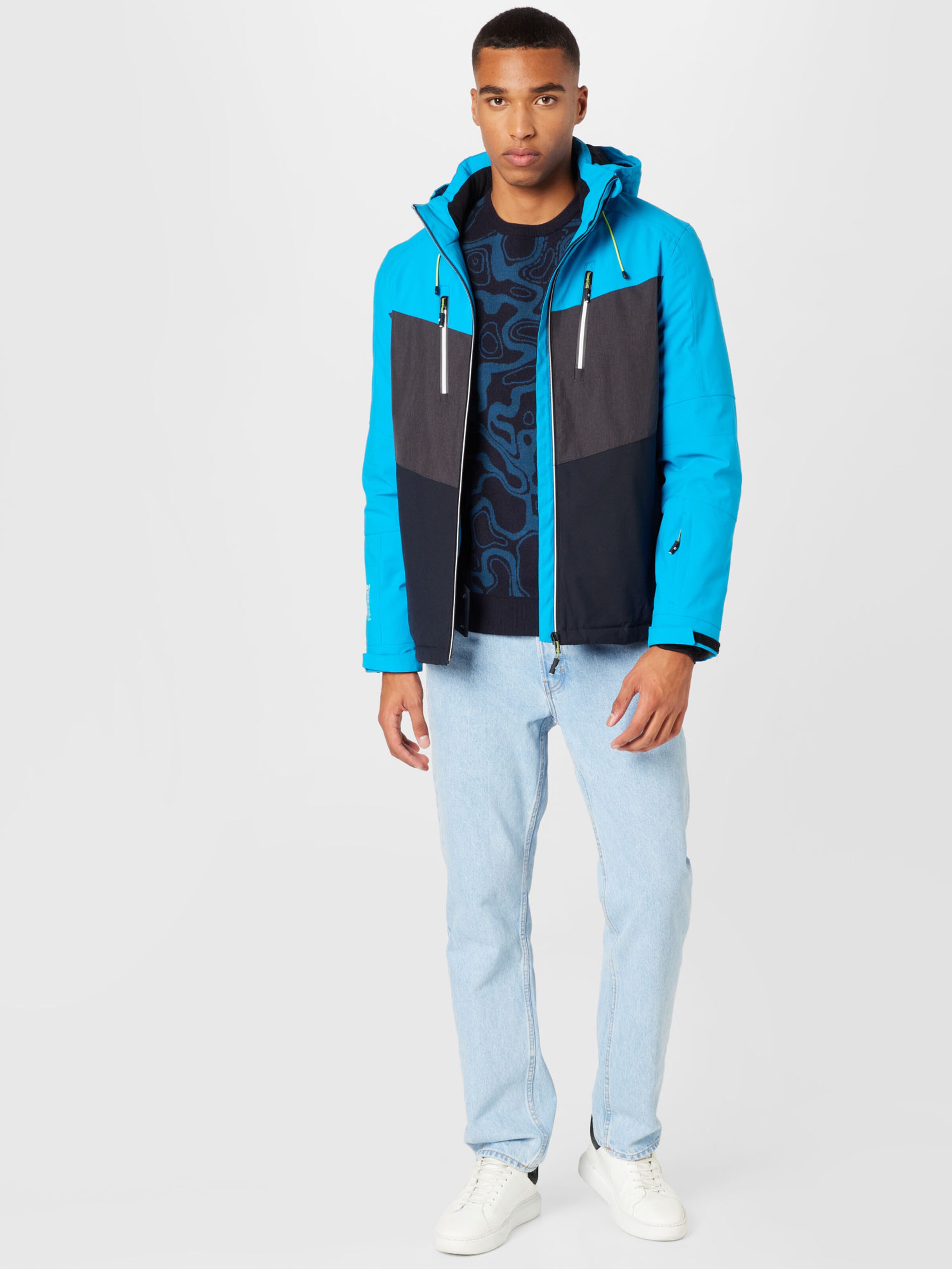 KILLTEC Athletic Jacket KSW 45 in Blue Royal Blue ABOUT YOU