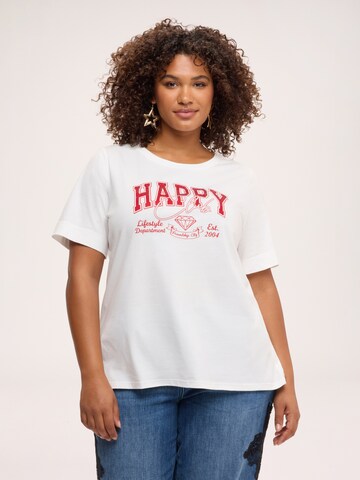 T-shirt Fiorella Rubino en blanc