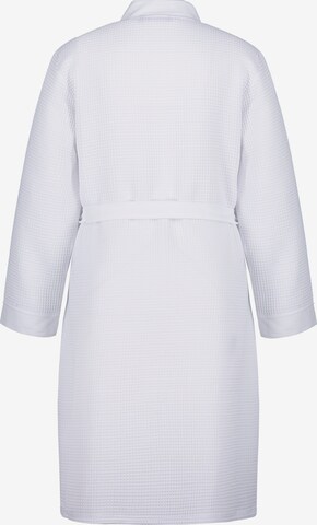 Ulla Popken Long Bathrobe in White