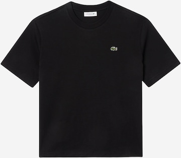 LACOSTE - Camisa em preto: frente