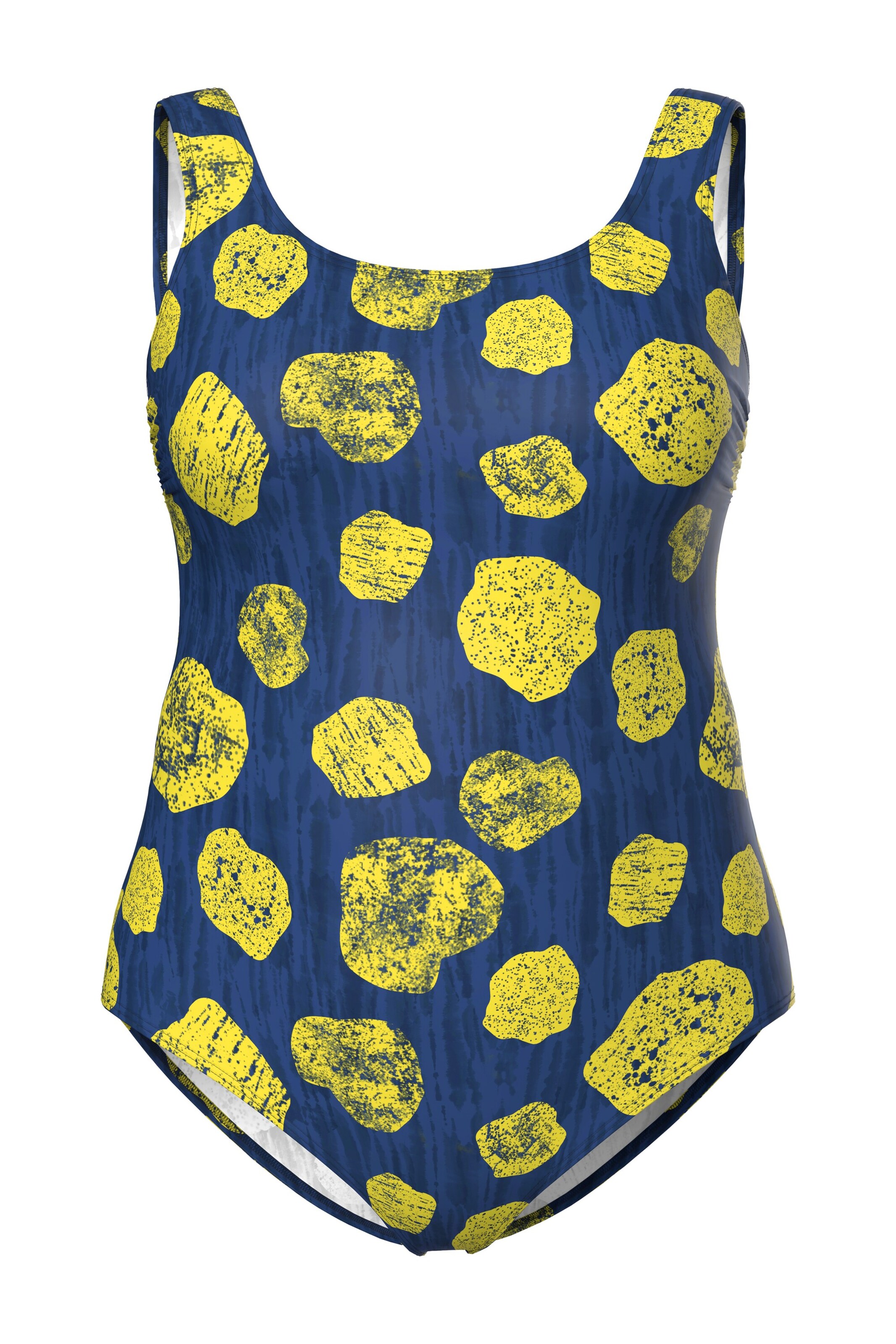 Ulla Popken T-shirt Swimsuit in Blue: front