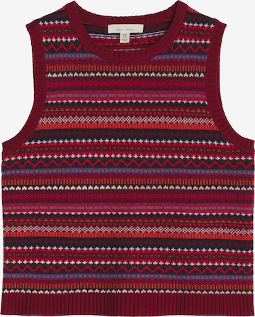 Cardigan ' Percella Cove' ' Seasalt Cornwall en rouge : devant