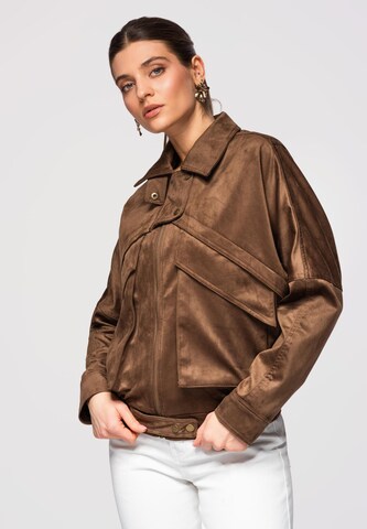 Veste mi-saison 'OW-JAFL-0122' Ombre en marron