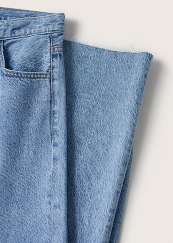 MANGO Zvonové kalhoty Džíny 'Nora' – modrá