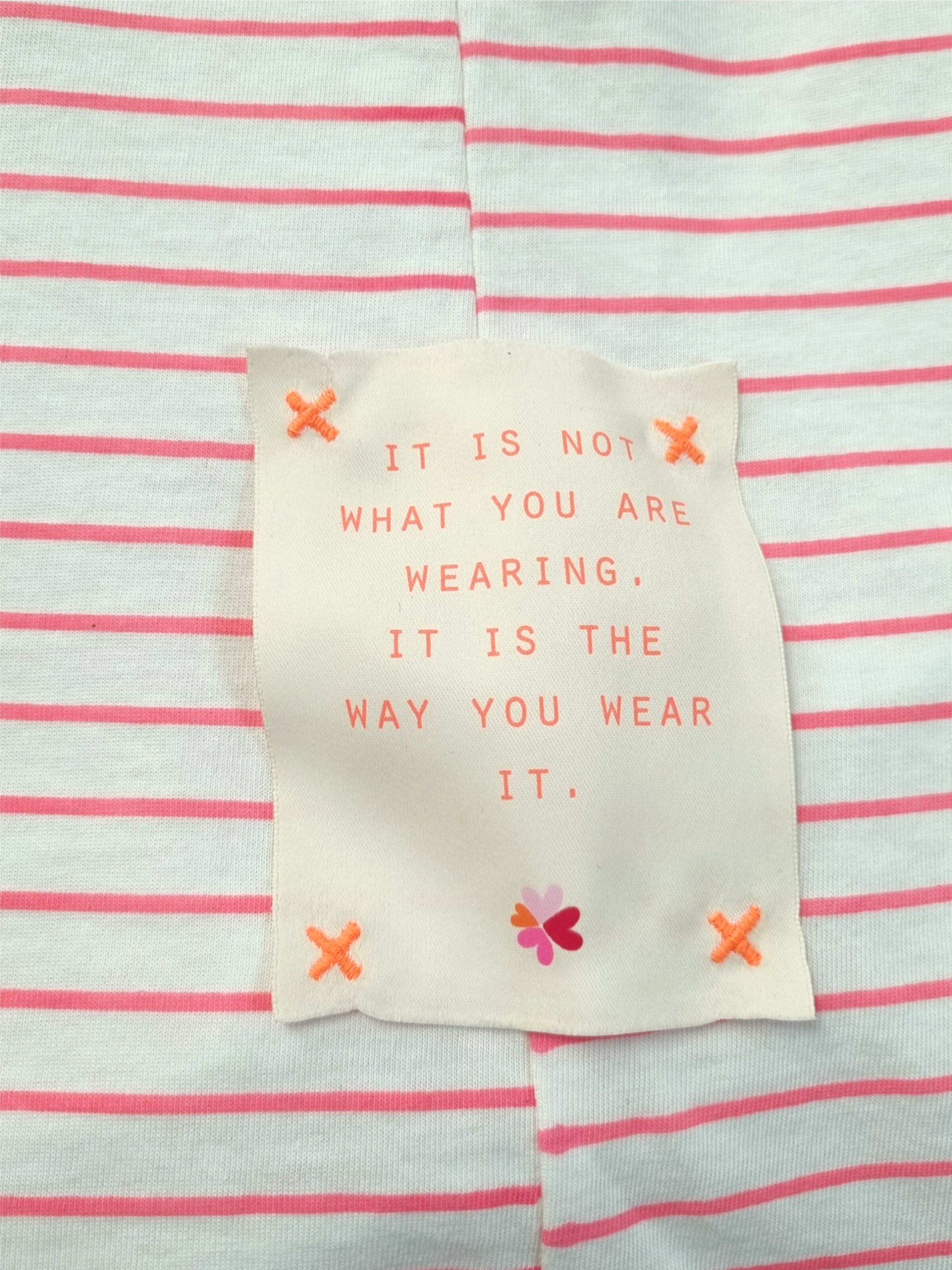 LIKS. Munich Shirt 'Tshirt mit Streifen Positiv Hearts' in Wit