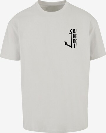 T-Shirt 'Ahoi Anker Knut & Jan Hamburg' F4NT4STIC en gris : devant