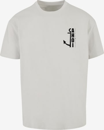 F4NT4STIC Shirt 'Ahoi Anker Knut & Jan Hamburg' in Grey: front
