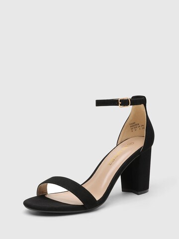 Dream Pairs Riemensandale 'Women's Chunky Block Heel Sandals, Open Toe Ankle Strap Dress Shoes'‌‌‌ in Schwarz: Vorderseite