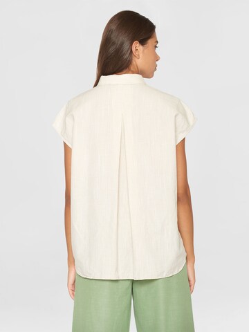 KnowledgeCotton Apparel Blouse in Beige