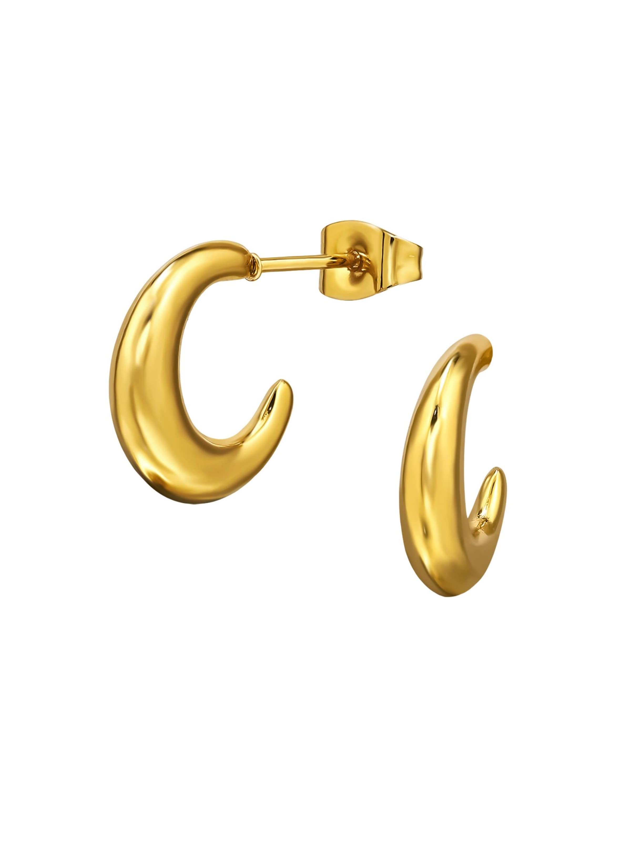 Maxte Ohrringe‌‌‌‌ in Gold: Vorderseite