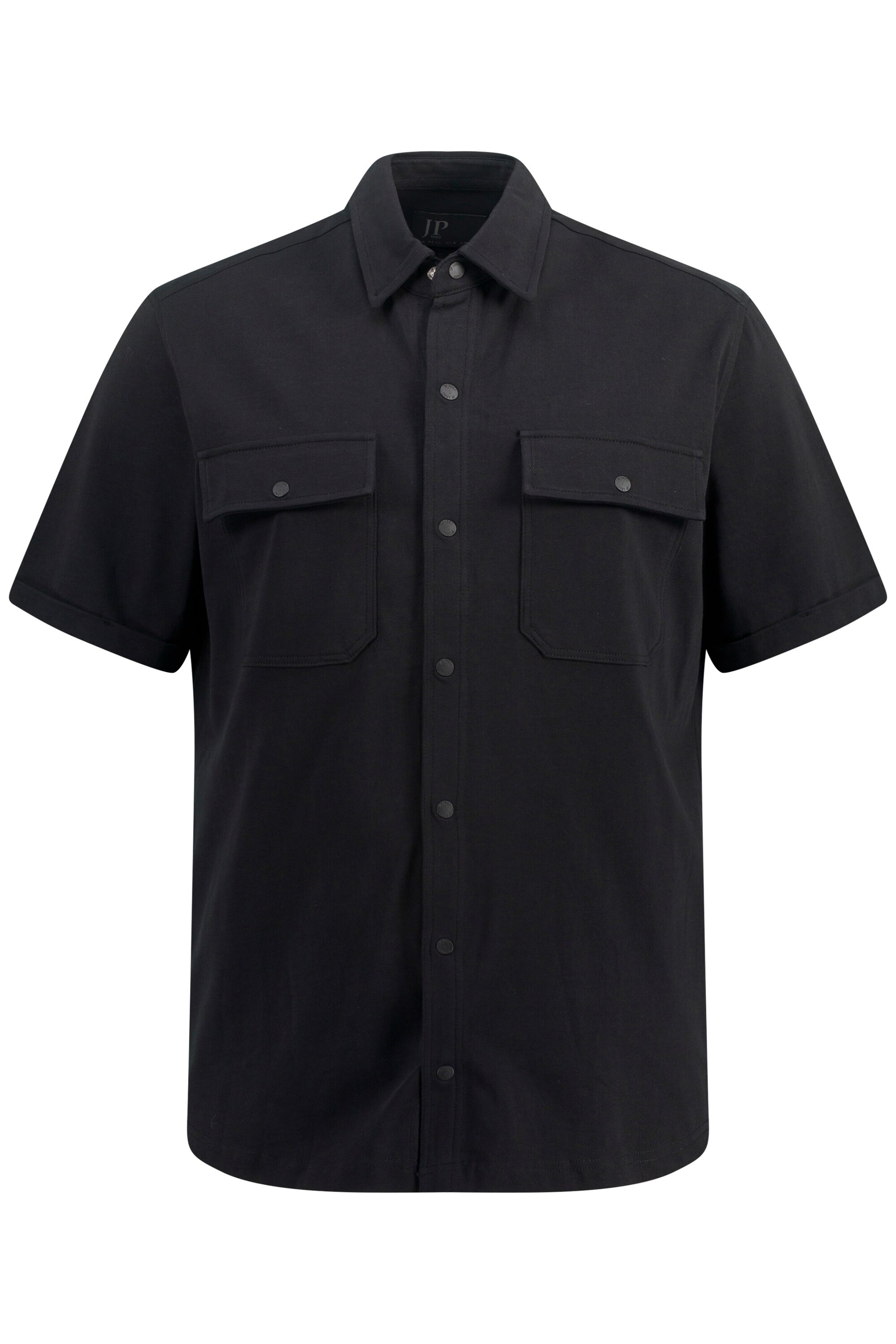 JP1880 Regular fit Button Up Shirt in Black: front