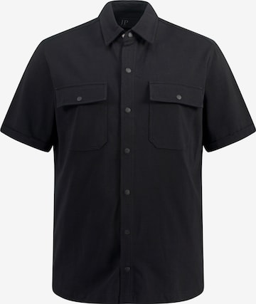 JP1880 Regular fit Overhemd in Zwart: voorkant