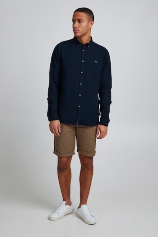 !Solid Regular fit Button Up Shirt in Blue