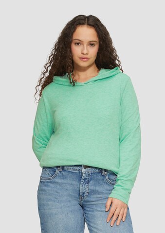 s.Oliver Sweatshirt in Grün: Vorderseite
