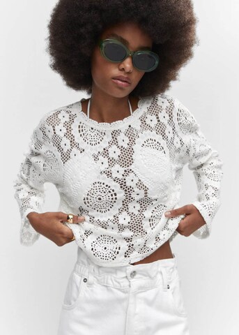 Pull-over MANGO en blanc