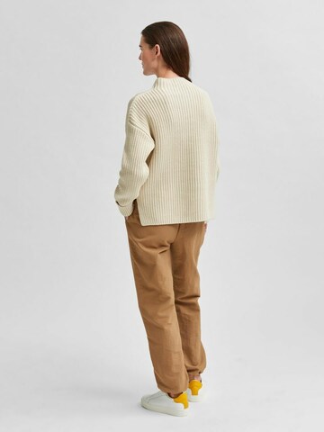 SELECTED FEMME Pullover 'Selma' in Beige