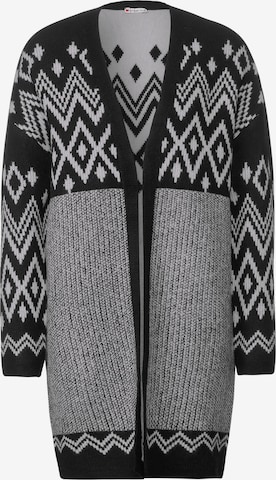 STREET ONE Knit Cardigan in Grey: front