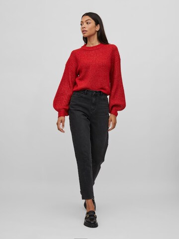 VILA Sweater 'FELO' in Red