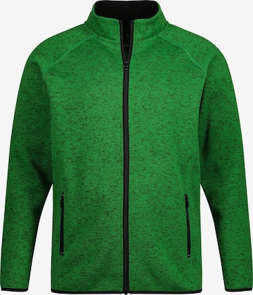 JAY-PI Fleece jas in Groen: voorkant