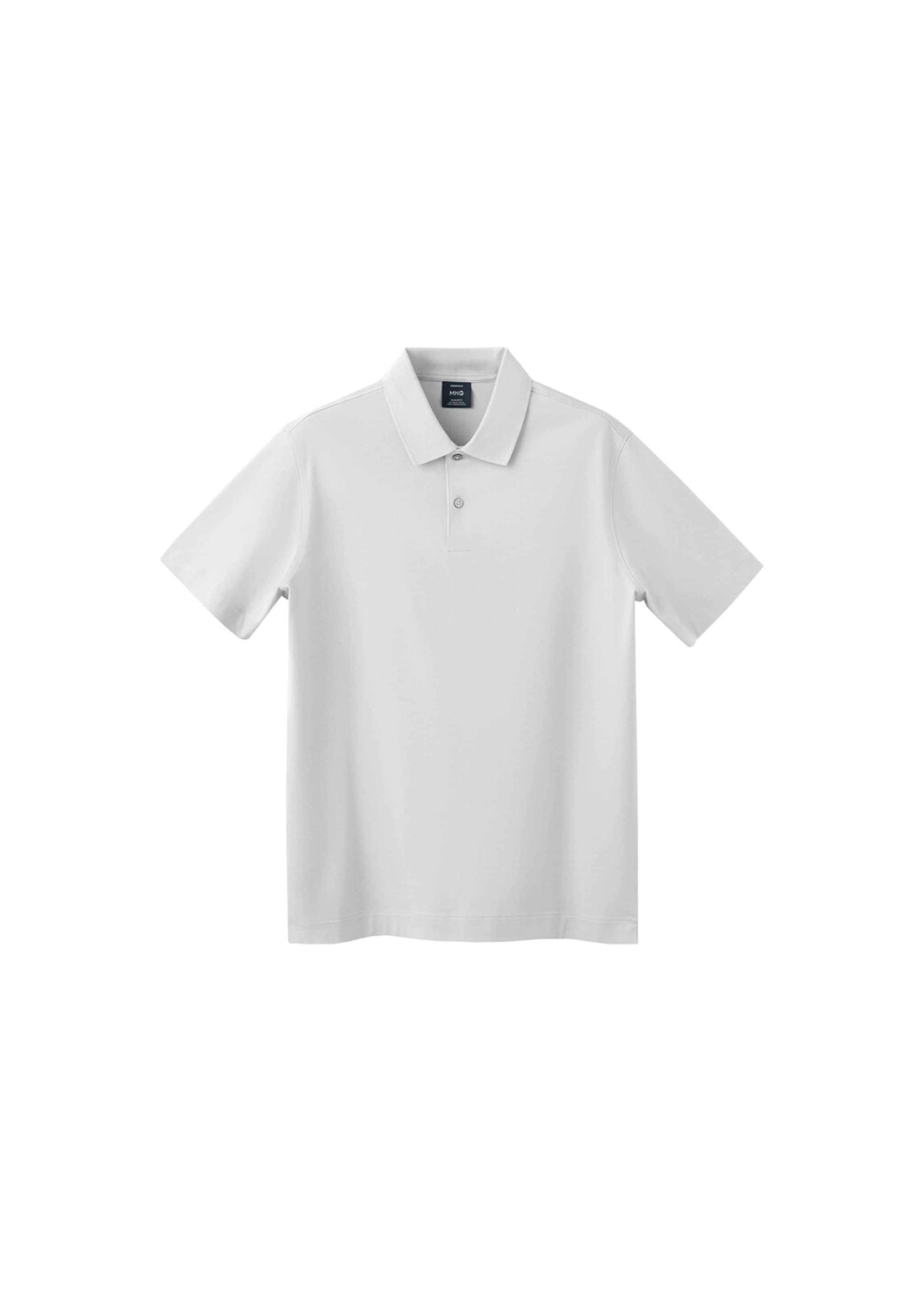 MANGO MAN Poloshirt 'bellowp' in Grau: Vorderseite