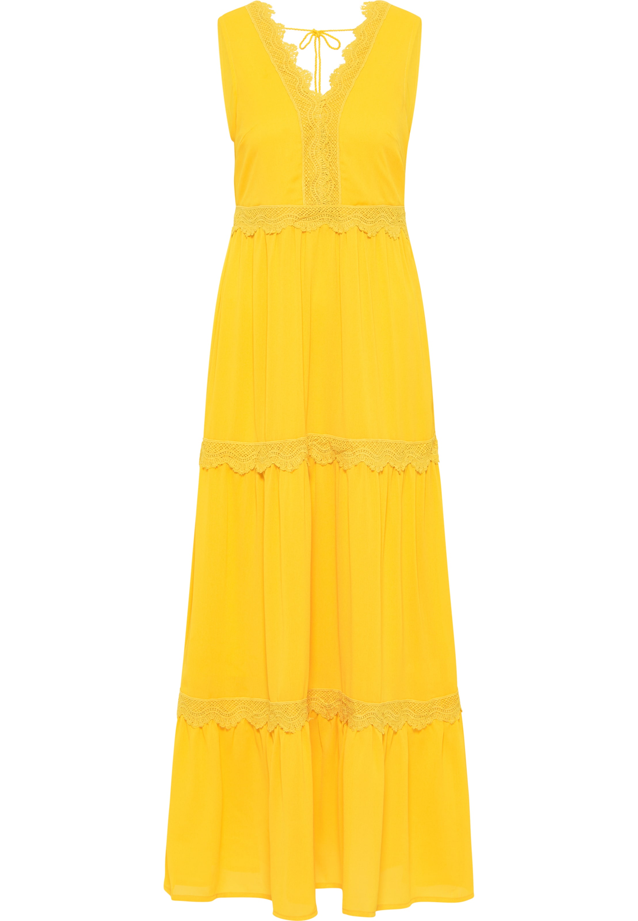 dzeltens IZIA Kleita: no priekšpuses