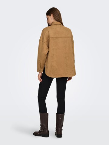 ONLY Übergangsjacke 'JANINE-STINA' in Braun
