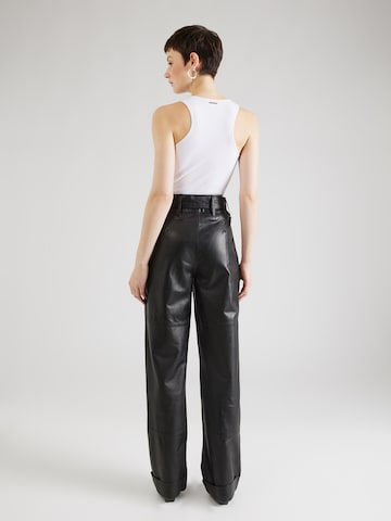 Regular Pantalon 'Paco' Ibana en noir