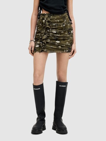 AllSaints - Falda 'GLORIA' en verde: frente