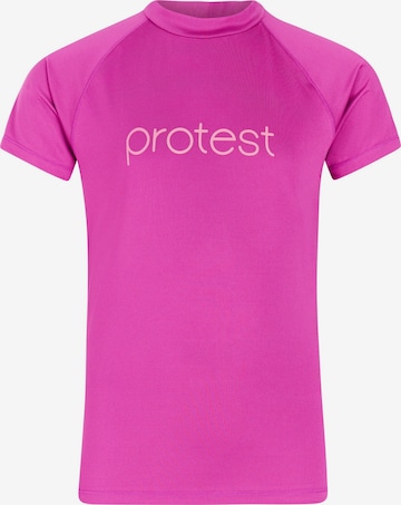 PROTEST Athletic Swimwear in Pink: front