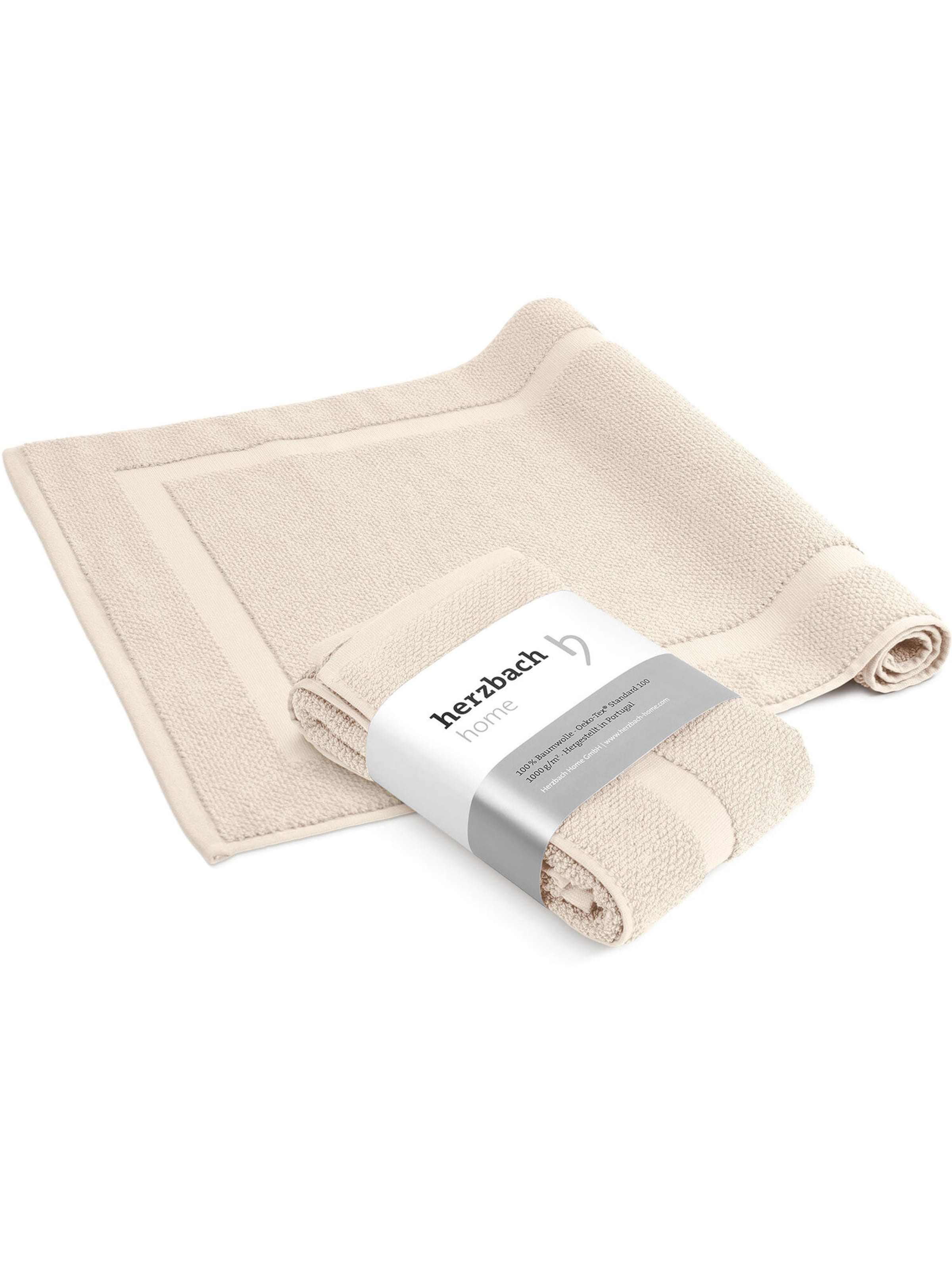 Tapis de bain 'Spa' Herzbach home en beige : devant