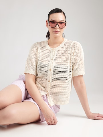 Giacchetta 'CARPAULA' di ONLY Carmakoma in beige: frontale