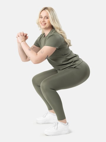 LEAFLETIC - Skinny Leggings 'Leafletic Woman`s Long Leggings with Back Gathering' en verde