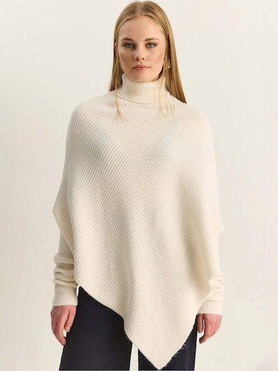 Bianco Lucci Pull-over 'Pullover' en S-L en crème, Vue avec produit