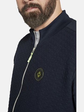 Charles Colby Zip-Up Hoodie in Blue