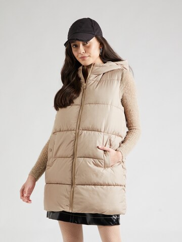 VERO MODA Bodywarmer 'LIGAHOLLY' in Beige: voorkant