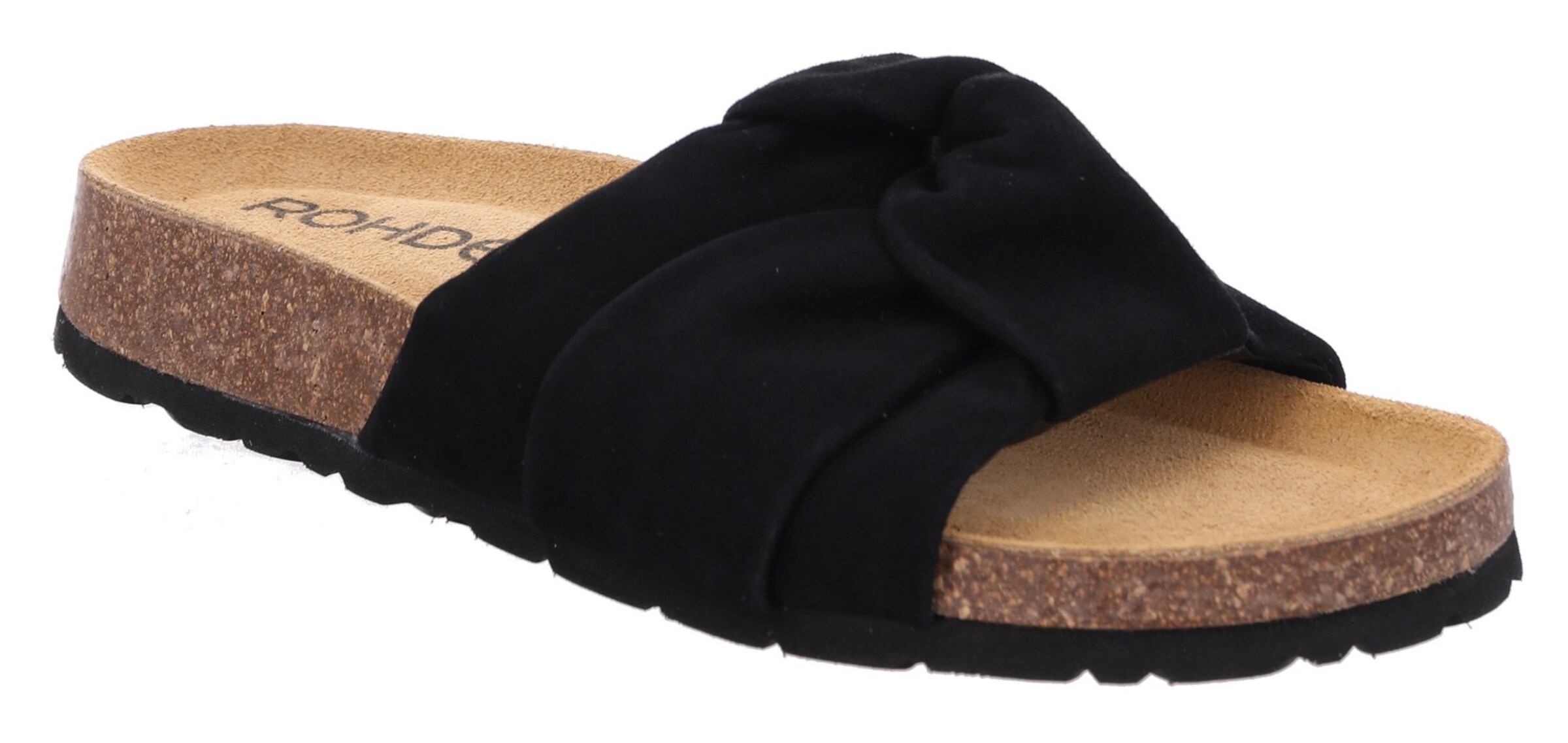 ROHDE Pantolette in Schwarz: Vorderseite