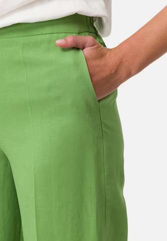 Loosefit Pantalon à plis zero en vert