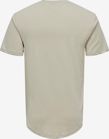 Only & Sons Regular Fit T-Shirt 'Matt' in Grau