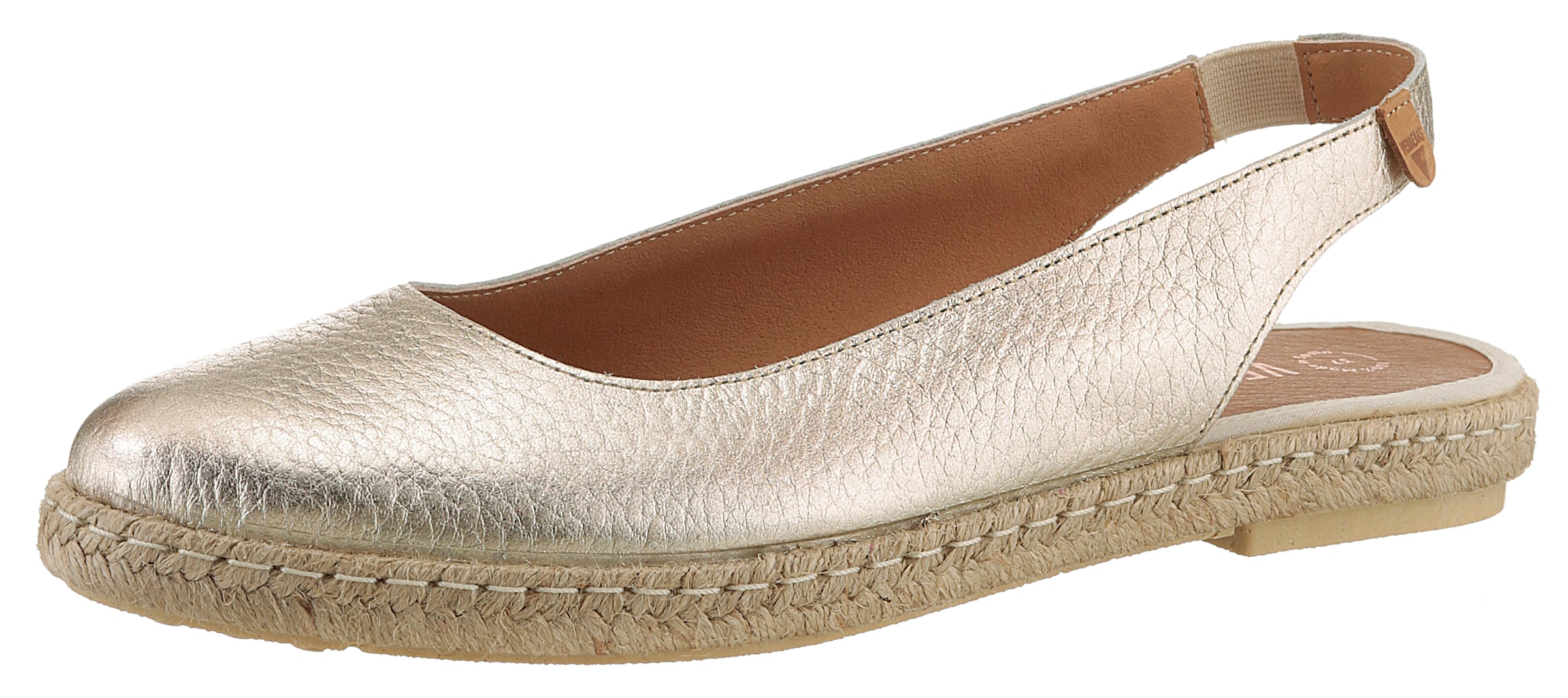 VERBENAS Espadrilles in Gold: front