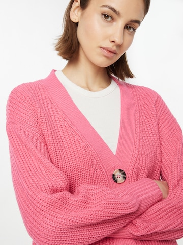 JDY Knit Cardigan 'Justy' in Pink