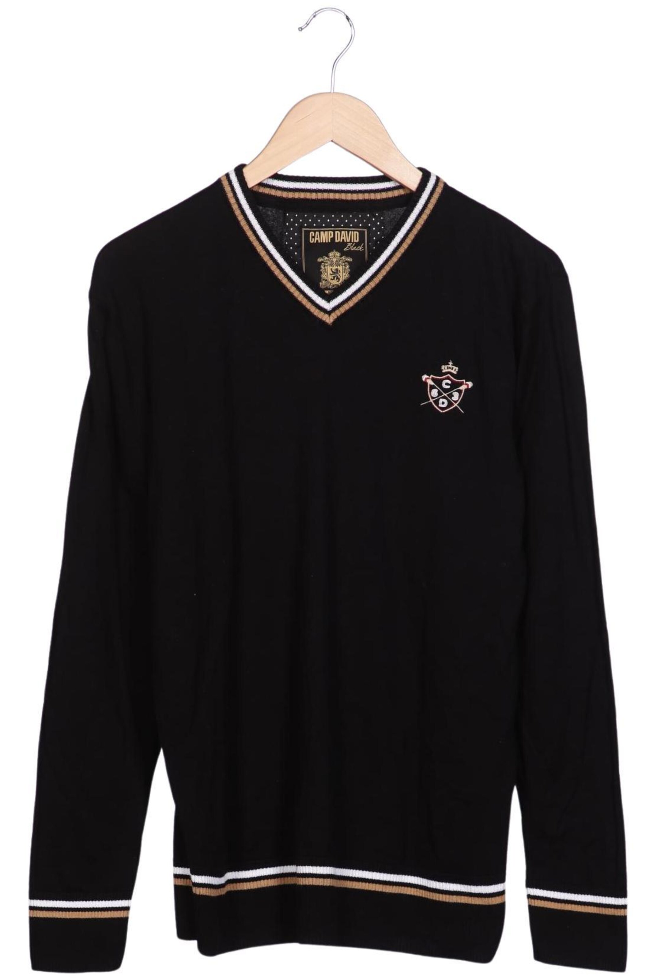 CAMP DAVID Sweater & Cardigan in M in Black: front