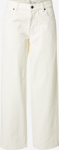 TOPSHOPWide Leg/ Široke nogavice Traperice - bijela boja: prednji dio