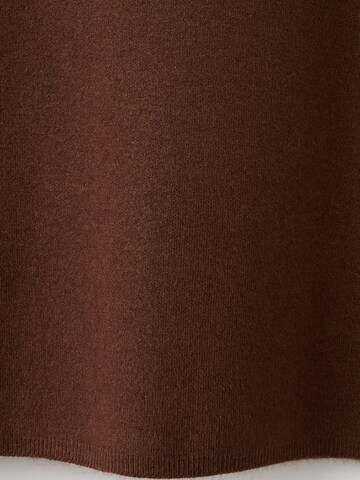 MANGO Sveter 'CHIMNEY' - Hnedá