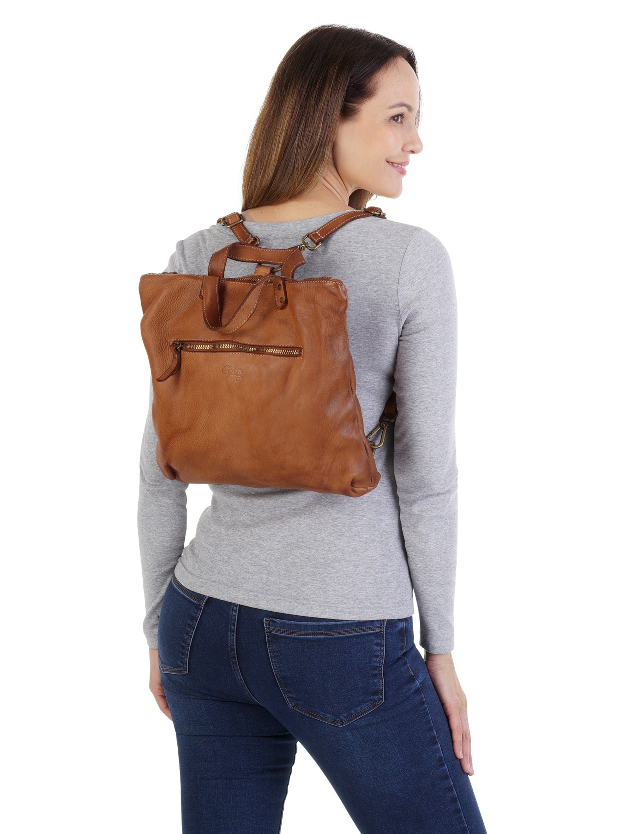 Cluty - Bolso de hombro en marrón