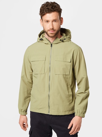 BURTON MENSWEAR LONDON Between-Season Jacket in Green: front