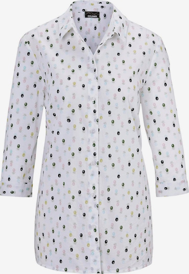Goldner Bluse in mischfarben / weiß, Produktansicht