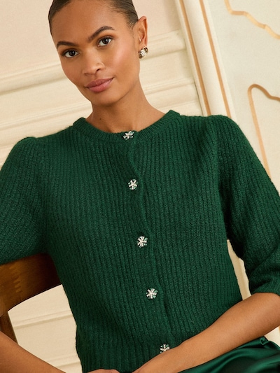 love & roses Knit dress in Dark green, Item view