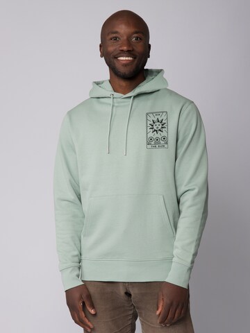 Sweat-shirt 'Tarot The Sun' Watapparel en vert : devant