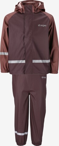 ZigZag Regular Athletic Suit 'GILBO' in Brown: front