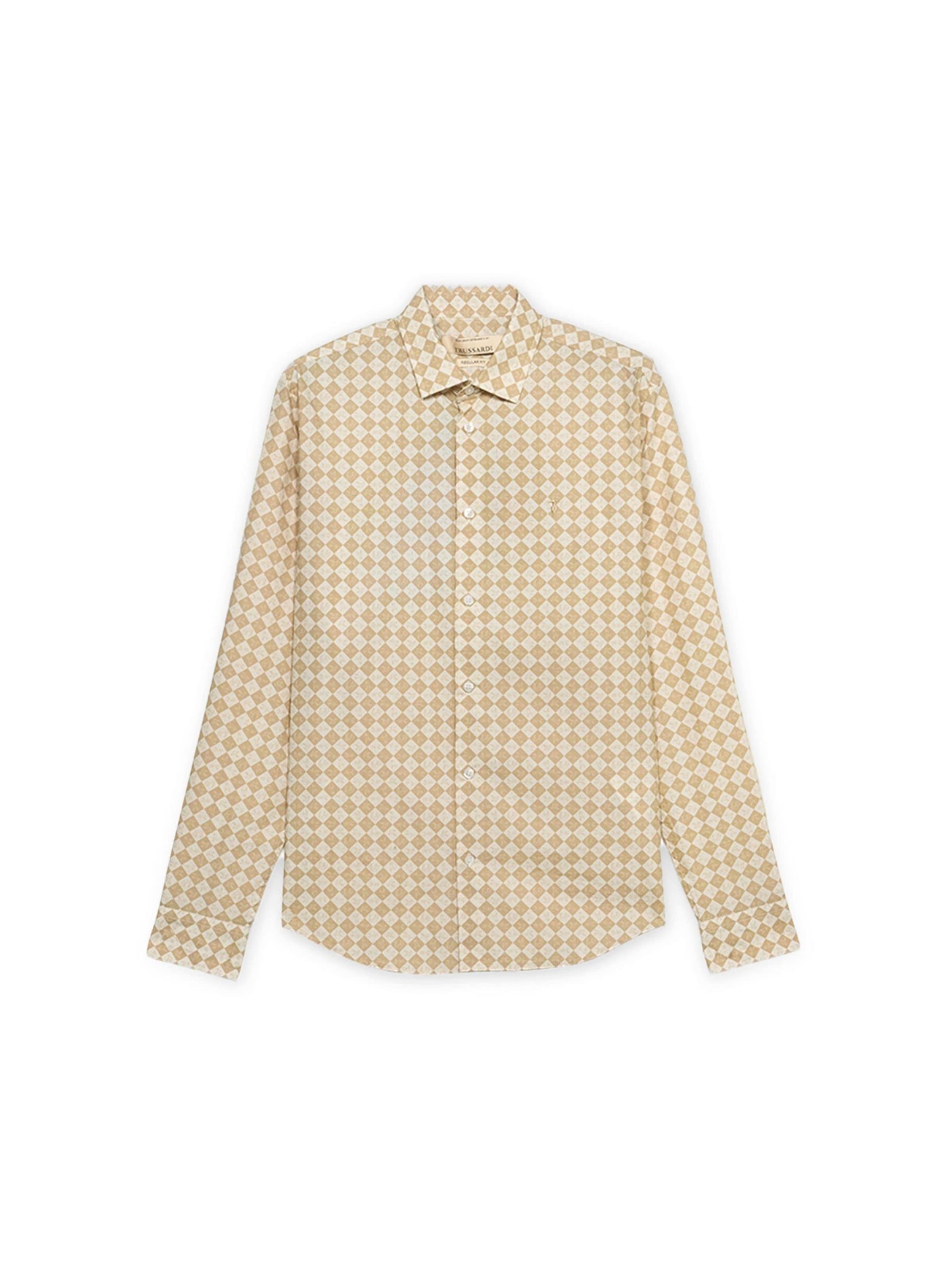 Coupe regular Chemise Trussardi en beige : devant